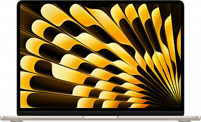 Ноутбук Apple MacBook Air 13" (M4, 2025) 24 ГБ, 512 ГБ SSD, "сияющая звезда"