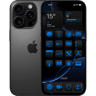 Смартфон Apple iPhone 16 Pro (eSIM) 256 ГБ черный титан